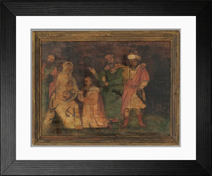 Framed Print : Adoration of the Magi, 1501-1600. Creator: Unknown