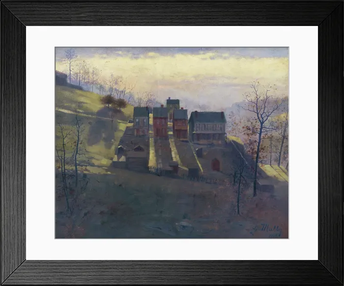 Framed Print : American Landscape, 1901. Creator: Gustav Mally Framed Print : American Landscape, 1901. Creator: Gustav Mally