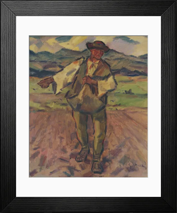 Framed Print : Sower, 1935-1938. Creator: Gustav Mally