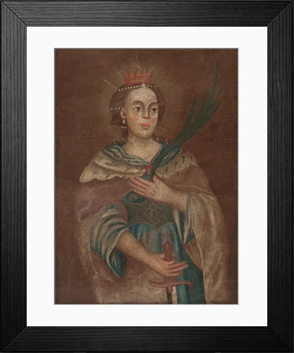 Framed Print : St. Catherine of Alexandria, 1785-1800. Creator: Unknown Framed Print : St. Catherine of Alexandria, 1785-1800. Creator: Unknown