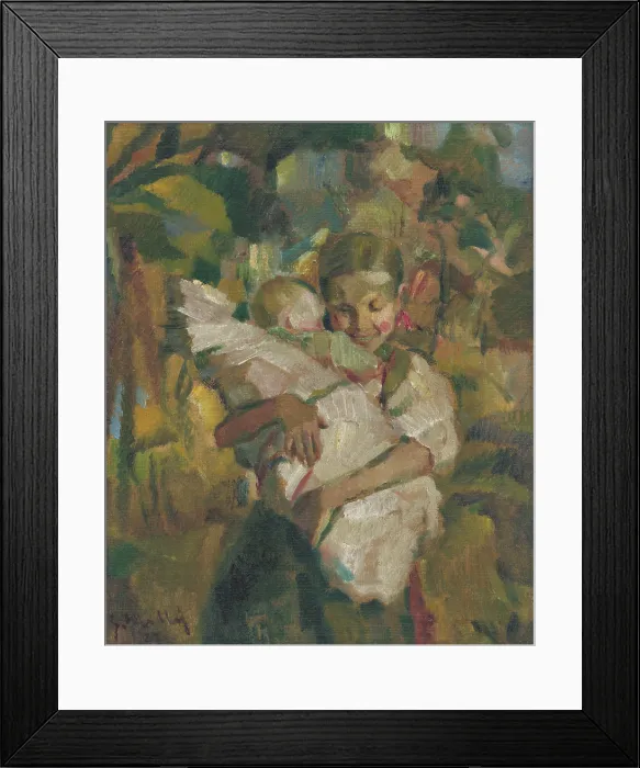 Framed Print : Small Nurse, 1927. Creator: Gustav Mally Framed Print : Small Nurse, 1927. Creator: Gustav Mally