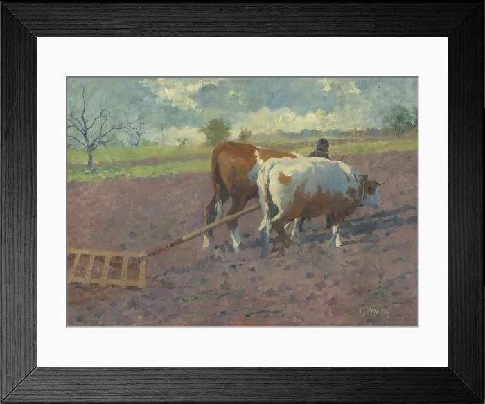 Framed Print : Branenie II, 1906. Creator: Gustav Mally Framed Print : Branenie II, 1906. Creator: Gustav Mally