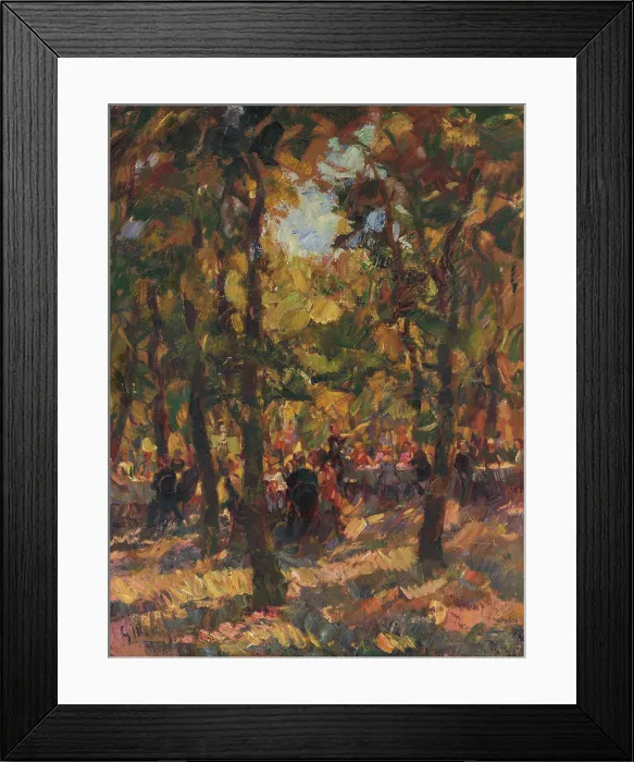 Framed Print : Under the Trees, 1928. Creator: Gustav Mally Framed Print : Under the Trees, 1928. Creator: Gustav Mally