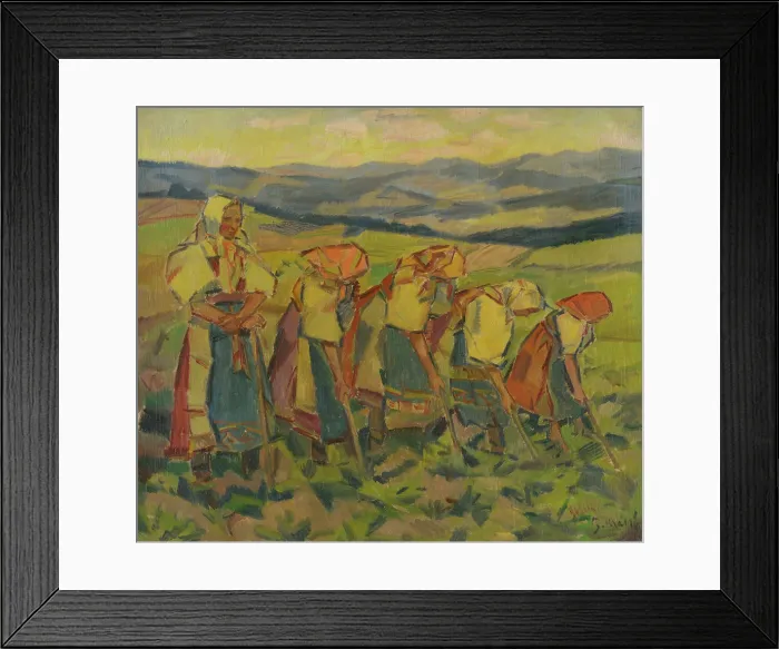Framed Print : Women in the fields, 1936-1938. Creator: Gustav Mally Framed Print : Women in the fields, 1936-1938. Creator: Gustav Mally