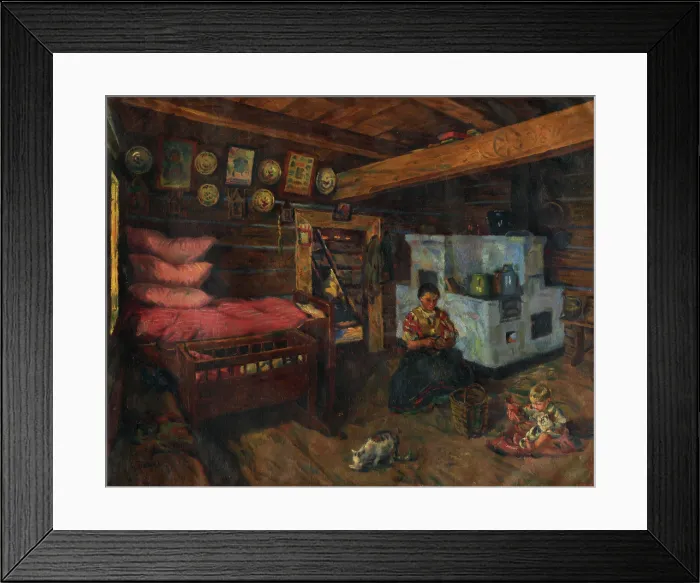 Framed Print : Preparing the Lunch, 1925-1930. Creator: Gustav Mally Framed Print : Preparing the Lunch, 1925-1930. Creator: Gustav Mally