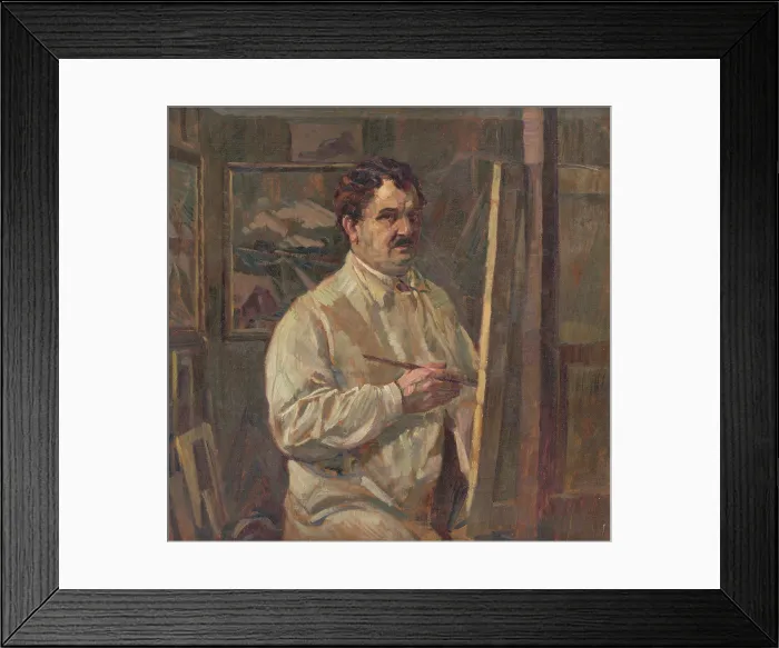 Framed Print : Self-Portrait, 1924-1925. Creator: Gustav Mally Framed Print : Self-Portrait, 1924-1925. Creator: Gustav Mally