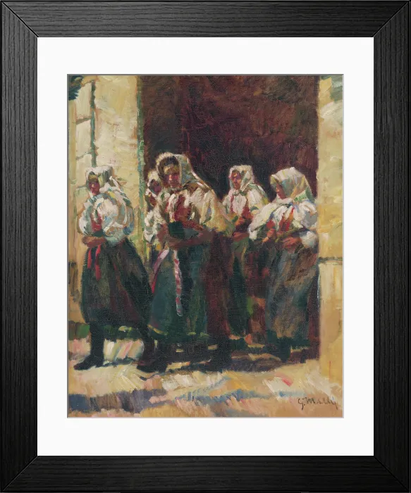 Framed Print : From the Church, around 1925. Creator: Gustav Mally Framed Print : From the Church, around 1925. Creator: Gustav Mally