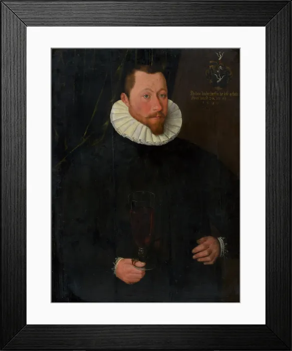 Framed Print : Portrait of Tobias Hundertstorfter, 1590. Creator: Unknown Framed Print : Portrait of Tobias Hundertstorfter, 1590. Creator: Unknown