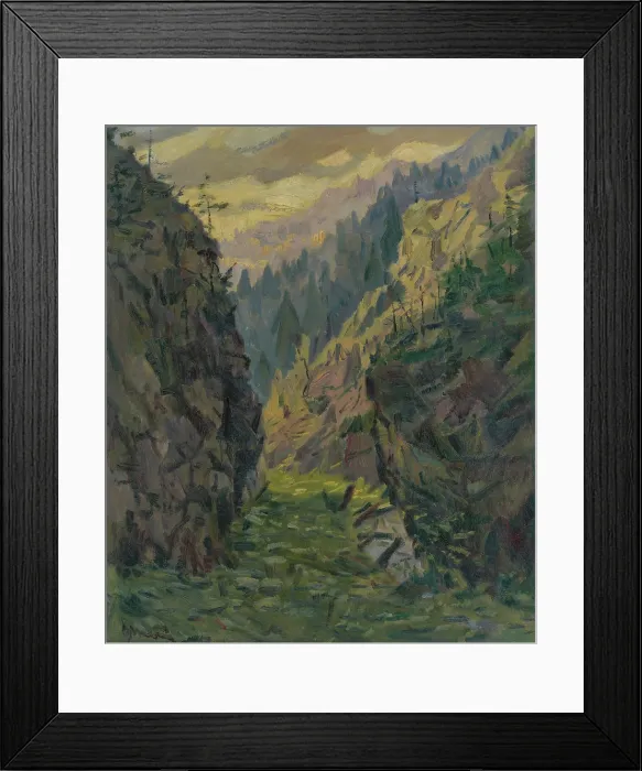 Framed Print : Juranova Valley, around 1939. Creator: Gustav Mally Framed Print : Juranova Valley, around 1939. Creator: Gustav Mally