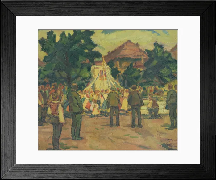 Framed Print : Prayer Meeting near Pezinok, 1937. Creator: Gustav Mally Framed Print : Prayer Meeting near Pezinok, 1937. Creator: Gustav Mally