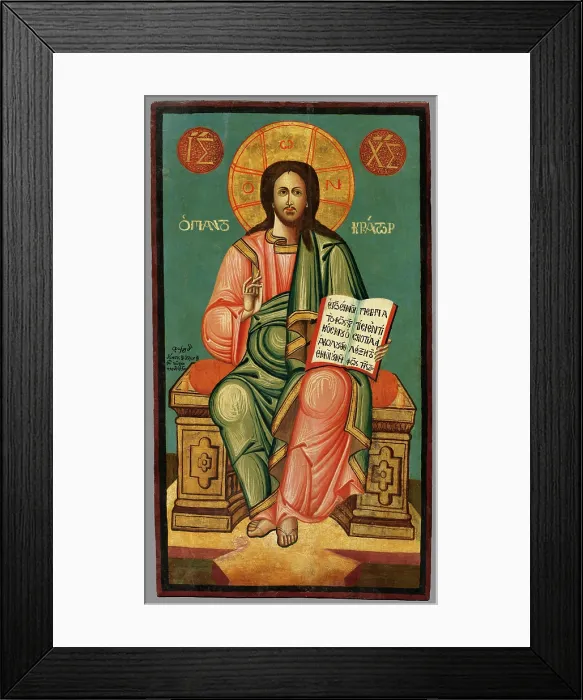 Framed Print : Christ Pantocrator, 1785-1800. Creator: Unknown