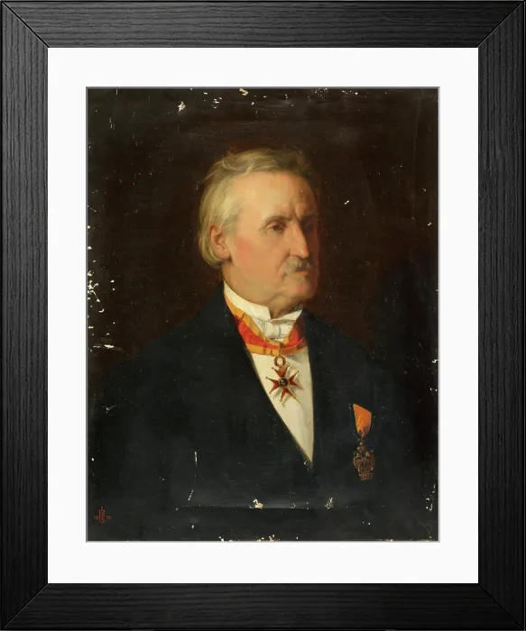 Framed Print : Portrait of a Man with Decorations, 1872. Creator: Unknown Framed Print : Portrait of a Man with Decorations, 1872. Creator: Unknown