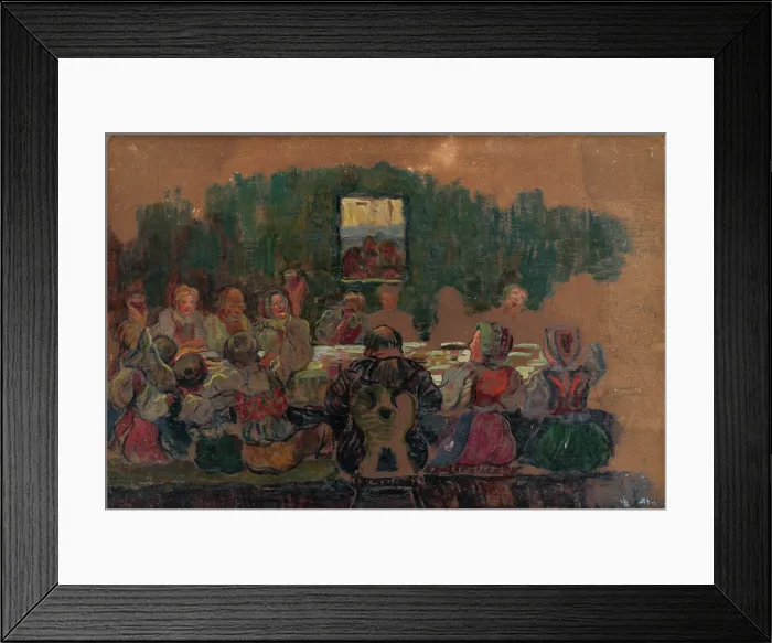 Framed Print : Wedding Feast - Study for the Painting, 1929. Creator: Gustav Mally Framed Print : Wedding Feast - Study for the Painting, 1929. Creator: Gustav Mally