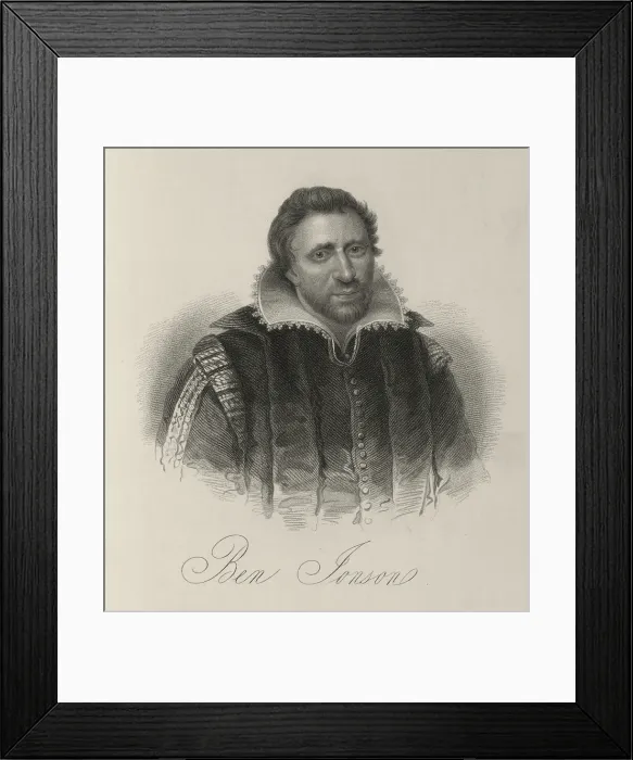 Framed Print : Ben Johnson, c1600-c1637, (1834-1837). Creator: Samuel Freeman Framed Print : Ben Johnson, c1600-c1637, (1834-1837). Creator: Samuel Freeman