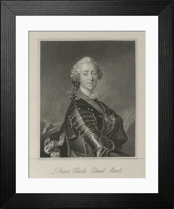 Framed Print : Prince Charles Edward Stuart, c1735-c1760, (1834-1837). Creator: Samuel Freeman Framed Print : Prince Charles Edward Stuart, c1735-c1760, (1834-1837). Creator: Samuel Freeman
