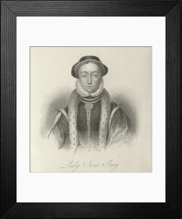 Framed Print : Lady Jane Grey, c1553, (1834-1837). Creator: Samuel Freeman Framed Print : Lady Jane Grey, c1553, (1834-1837). Creator: Samuel Freeman