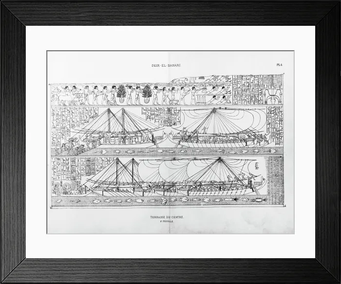 Framed Print : Egyptian ships, c1500 BC. Creator: Unknown Framed Print : Egyptian ships, c1500 BC. Creator: Unknown