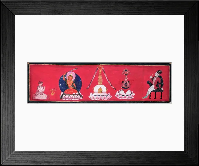 Framed Print : Pandit Amrtananda and Captain Knox with the Bodhisattva Manjushri... 1803. Creator: Unknown Framed Print : Pandit Amrtananda and Captain Knox with the Bodhisattva Manjushri... 1803. Creator: Unknown