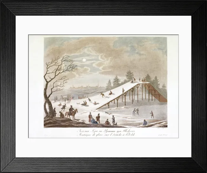 Framed Print : Montagne de glace sur l'Irtiche a Tobolsk, c1811-c1813. Creator: Emelyan Mikhailovich Korneev. Montagne de glace sur l'Irtiche a Tobolsk, c1811-c1813. Creator: Emelyan Mikhailovich Korneev Framed Print : Montagne de glace sur l'Irtiche a Tobolsk, c1811-c1813. Creator: Emelyan Mikhailovich Korneev. Montagne de glace sur l'Irtiche a Tobolsk, c1811-c1813. Creator: Emelyan Mikhailovich Korneev