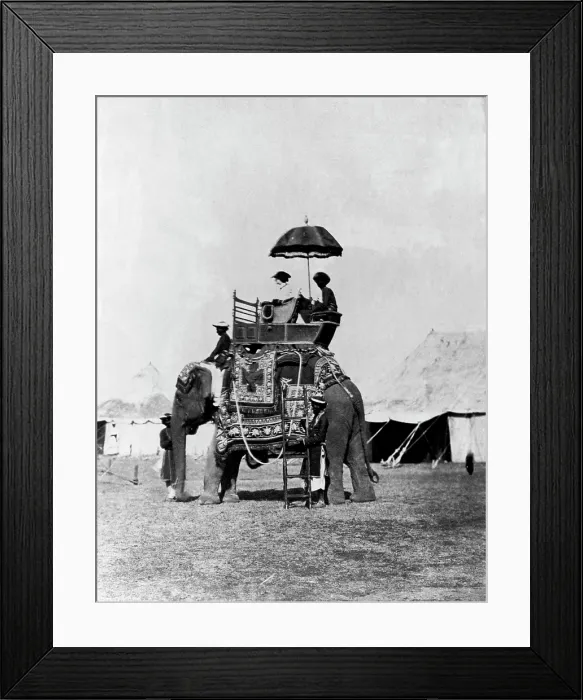 Framed Print : Lady Canning going out to sketch, c1861. Creator: Jean Baptiste Oscar Mallitte. Lady Canning going out to sketch, c1861. Creator: Jean Baptiste Oscar Mallitte Framed Print : Lady Canning going out to sketch, c1861. Creator: Jean Baptiste Oscar Mallitte. Lady Canning going out to sketch, c1861. Creator: Jean Baptiste Oscar Mallitte