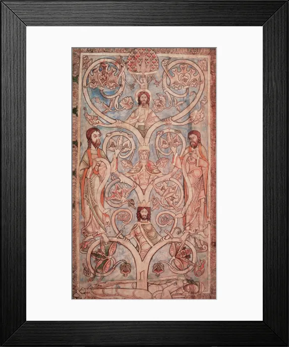 Framed Print : The Tree of Jesse, 1121-1161. Creator: Unknown Framed Print : The Tree of Jesse, 1121-1161. Creator: Unknown