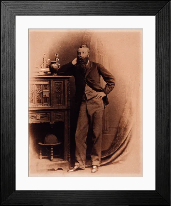 Framed Print : Portrait of William Croker, tea estate owner, Bainath, 1860s. Creator: Unknown Framed Print : Portrait of William Croker, tea estate owner, Bainath, 1860s. Creator: Unknown