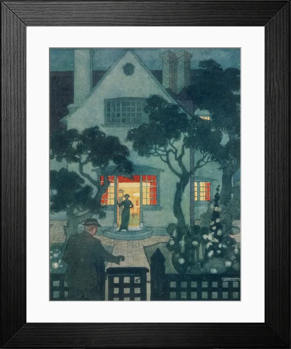 Framed Print : Home, 1913. Creator: Edward W Gregory Framed Print : Home, 1913. Creator: Edward W Gregory