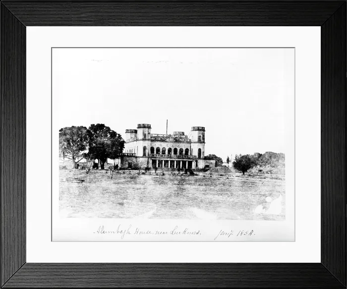 Framed Print : Alumbagh House, near Lucknow, India, 1858. Creator: Unknown Framed Print : Alumbagh House, near Lucknow, India, 1858. Creator: Unknown