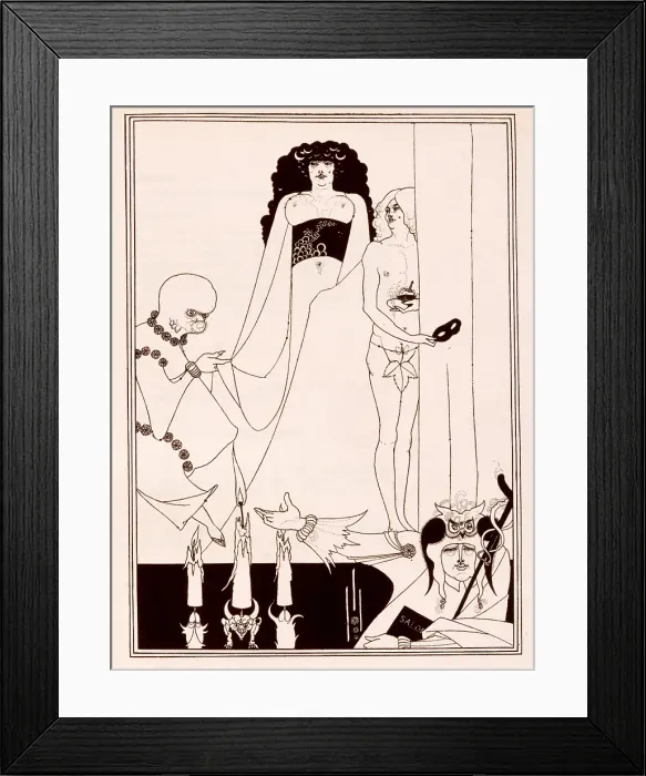 Framed Print : Enter Herodias, 1907. Creator: Aubrey Beardsley Framed Print : Enter Herodias, 1907. Creator: Aubrey Beardsley
