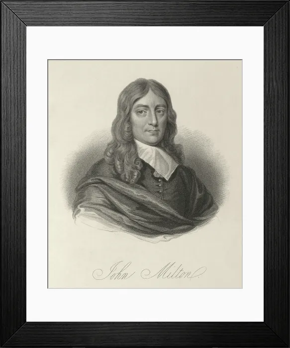 Framed Print : John Milton, c1640-c1660, (1834-1837). Creator: Samuel Freeman Framed Print : John Milton, c1640-c1660, (1834-1837). Creator: Samuel Freeman