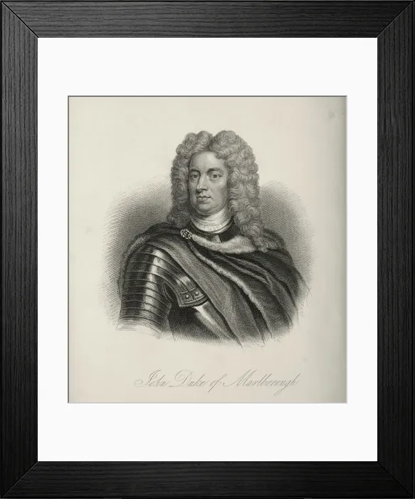 Framed Print : The Duke of Marlborough (John Churchill), c1700, (1834-1837). Creator: Samuel Freeman Framed Print : The Duke of Marlborough (John Churchill), c1700, (1834-1837). Creator: Samuel Freeman