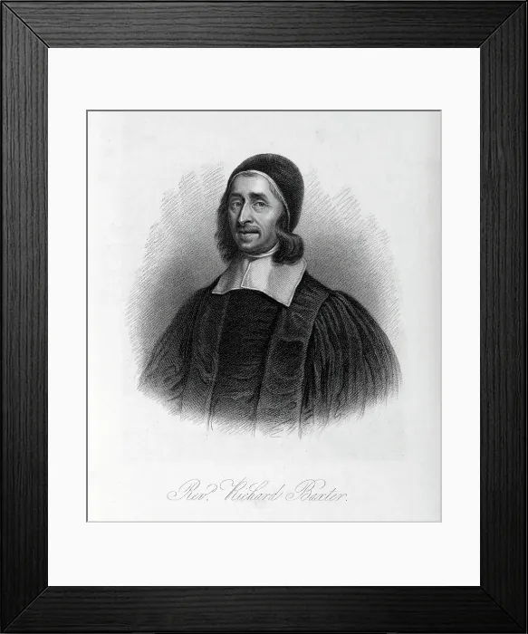 Framed Print : Rev Richard Baxter, c1650-c1680, (1834-1837). Creator: Samuel Freeman Framed Print : Rev Richard Baxter, c1650-c1680, (1834-1837). Creator: Samuel Freeman