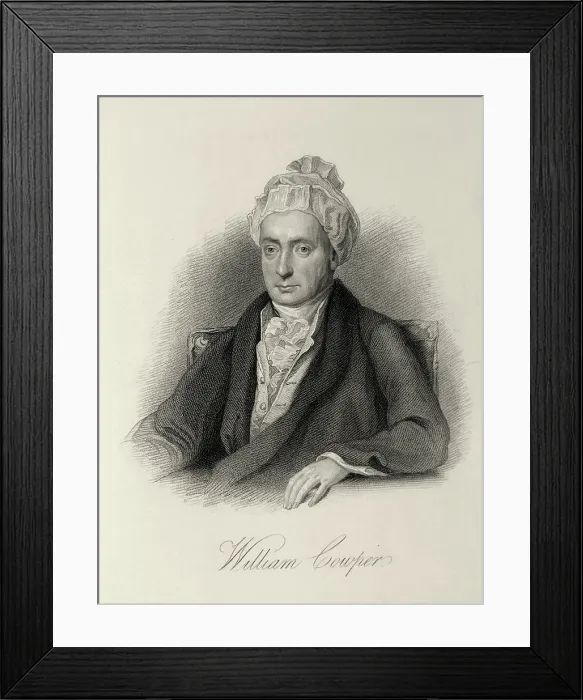 Framed Print : William Cowper, c1780-c1800, (1834-1837). Creator: Samuel Freeman Framed Print : William Cowper, c1780-c1800, (1834-1837). Creator: Samuel Freeman