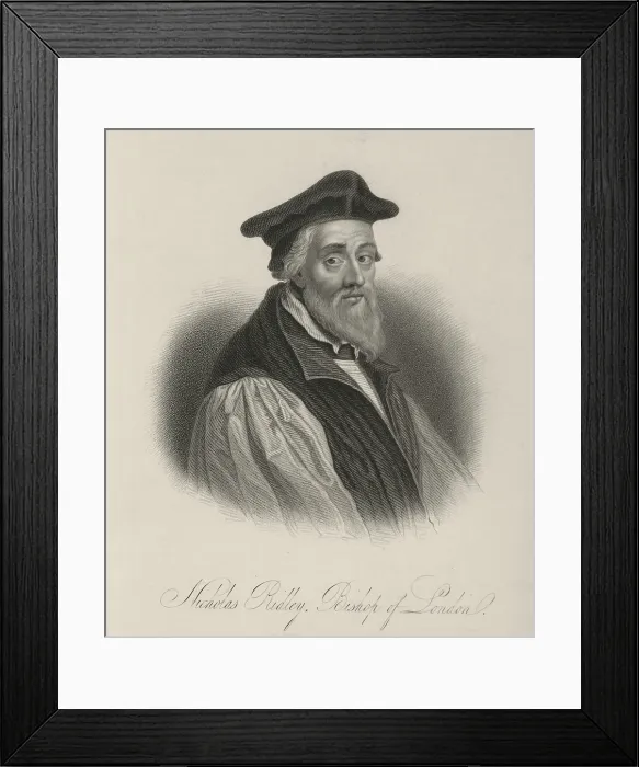 Framed Print : Nicholas Ridley, Bishop of London, c1540-c1555, (1834-1837). Creator: Samuel Freeman Framed Print : Nicholas Ridley, Bishop of London, c1540-c1555, (1834-1837). Creator: Samuel Freeman
