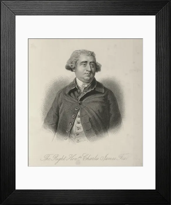 Framed Print : The Right Honble. Charles James Fox, c1780-c1800, (1834-1837). Creator: Samuel Freeman Framed Print : The Right Honble. Charles James Fox, c1780-c1800, (1834-1837). Creator: Samuel Freeman