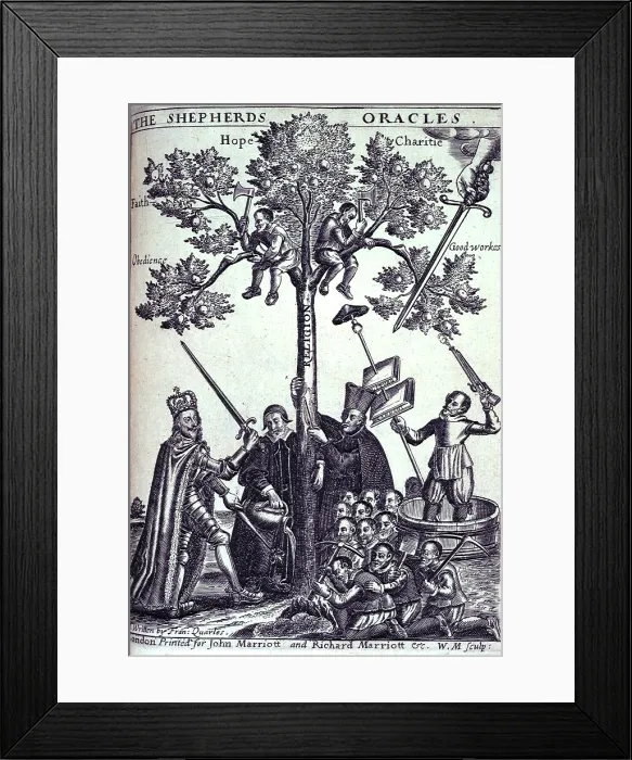 Framed Print : King Charles I, 1646. Creator: William Marshall Framed Print : King Charles I, 1646. Creator: William Marshall