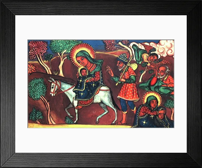 Framed Print : Flight into Egypt, c1730-c1755. Creator: Unknown Framed Print : Flight into Egypt, c1730-c1755. Creator: Unknown