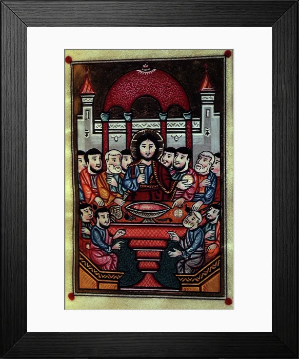 Framed Print : The Last Supper, 1695. Creator: Unknown Framed Print : The Last Supper, 1695. Creator: Unknown