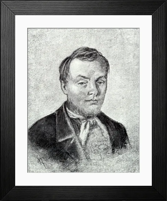Framed Print : Portrait of Fyodor Mikhaylovich Dostoyevsky at the age of 26, 1847. Creator: Unknown Framed Print : Portrait of Fyodor Mikhaylovich Dostoyevsky at the age of 26, 1847. Creator: Unknown