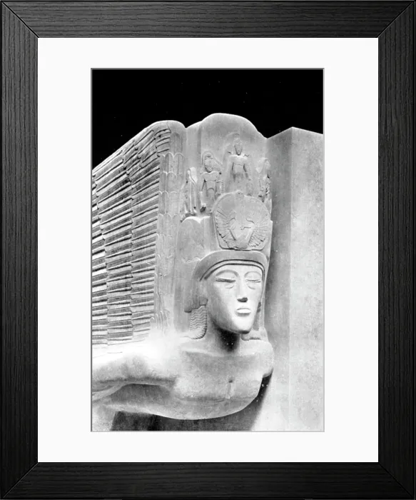 Framed Print : Monument erected over Oscar Wilde's grave, Pere La Chaise, Paris, France, 1914 Framed Print : Monument erected over Oscar Wilde's grave, Pere La Chaise, Paris, France, 1914