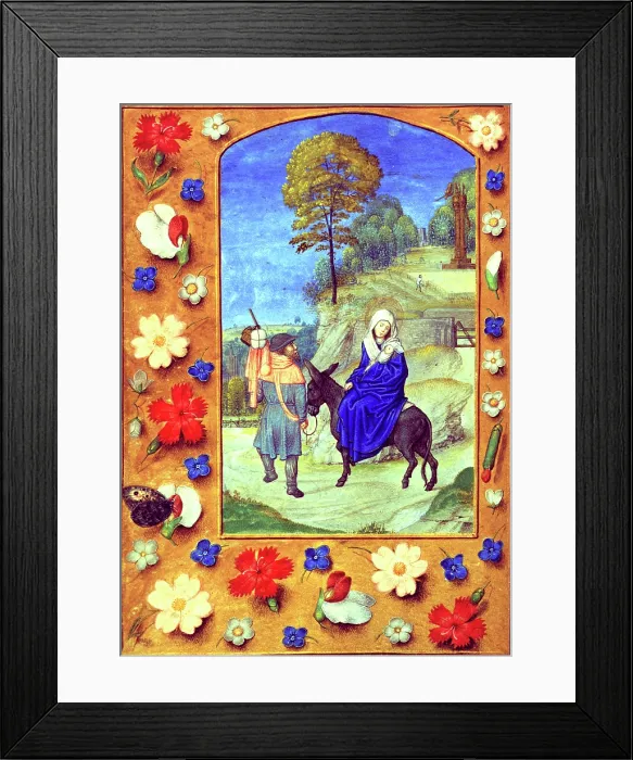 Framed Print : The Flight into Egypt, c1480s. Creator: Unknown Framed Print : The Flight into Egypt, c1480s. Creator: Unknown