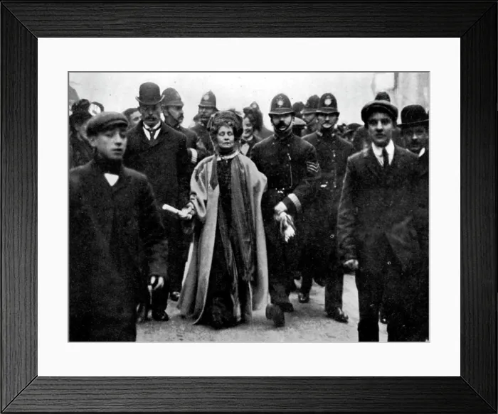 Framed Print : Arrest of Emmeline Pankhurst, London, 13 February 1908. Creator: Unknown Framed Print : Arrest of Emmeline Pankhurst, London, 13 February 1908. Creator: Unknown