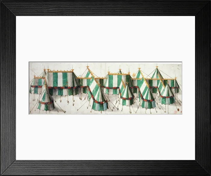 Framed Print : Design for a royal pavilion, early 16th century. Creator: Unknown Framed Print : Design for a royal pavilion, early 16th century. Creator: Unknown