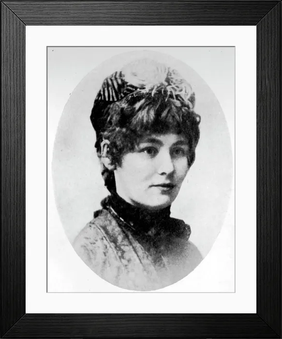 Framed Print : Portrait of Emmeline Pankhurst, 1879. Creators: Unknown, Arthur Reston Framed Print : Portrait of Emmeline Pankhurst, 1879. Creators: Unknown, Arthur Reston