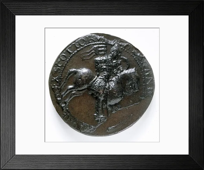 Framed Print : Seal of Alexander I of Scotland, c1112. Creator: Unknown Framed Print : Seal of Alexander I of Scotland, c1112. Creator: Unknown