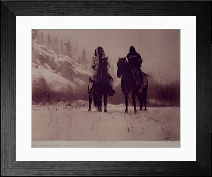 Framed Print : For a Winter Campaign - Apsaroke, 1909. Creator: Edward Sheriff Curtis. For a Winter Campaign - Apsaroke, 1909. Creator: Edward Sheriff Curtis Framed Print : For a Winter Campaign - Apsaroke, 1909. Creator: Edward Sheriff Curtis. For a Winter Campaign - Apsaroke, 1909. Creator: Edward Sheriff Curtis