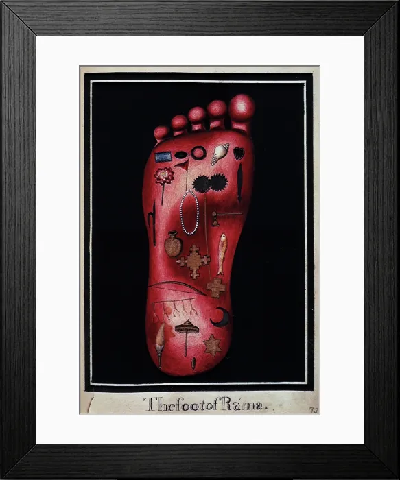 Framed Print : The foot of Rama, c1803-c1804. Creator: Unknown Framed Print : The foot of Rama, c1803-c1804. Creator: Unknown