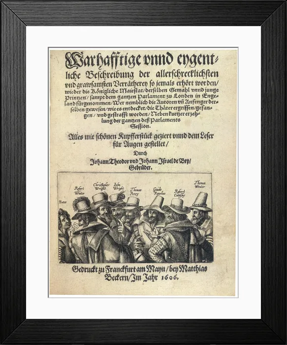 Framed Print : The Gunpowder Plot conspirators, 1605 (1606). Creator: Unknown Framed Print : The Gunpowder Plot conspirators, 1605 (1606). Creator: Unknown