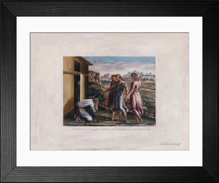 Framed Print : Biblical Scene III, 1845-1856. Creator: Alexander Belopotocky Framed Print : Biblical Scene III, 1845-1856. Creator: Alexander Belopotocky
