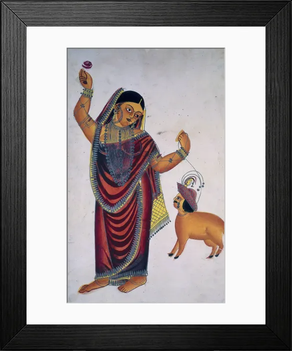 Framed Print : The sheep lover, 1865. Creator: Anon Framed Print : The sheep lover, 1865. Creator: Anon